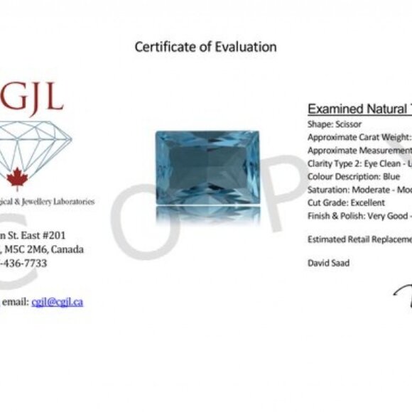 20CT Natural Blue Topaz. Loose Gemstone. Sky Blue or Baby Swiss Blue. - Picture 5 of 10